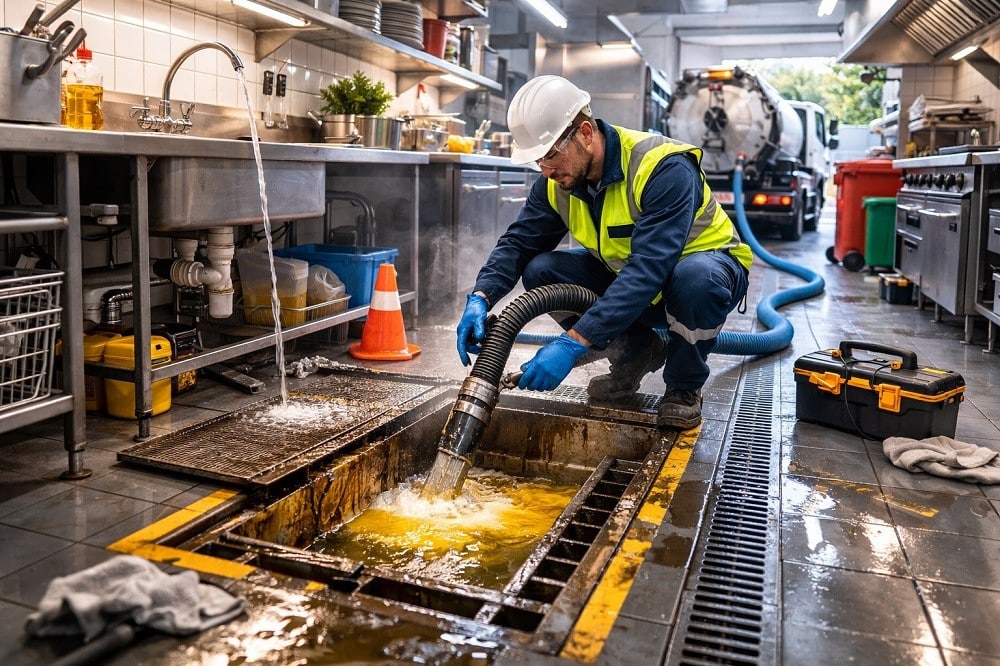 Grease trap clean out