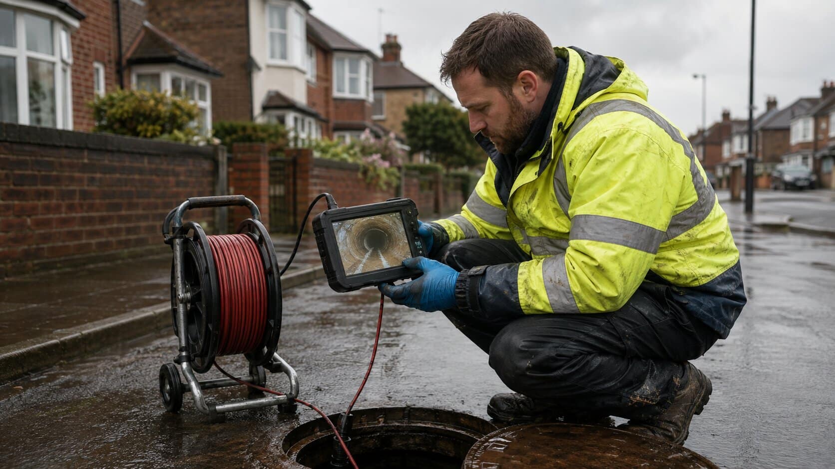 CCTV drain survey inspection