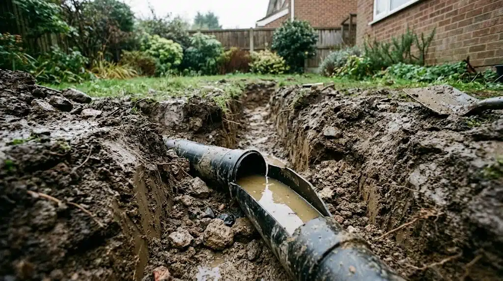 Badly Installed Pipes Block Drains